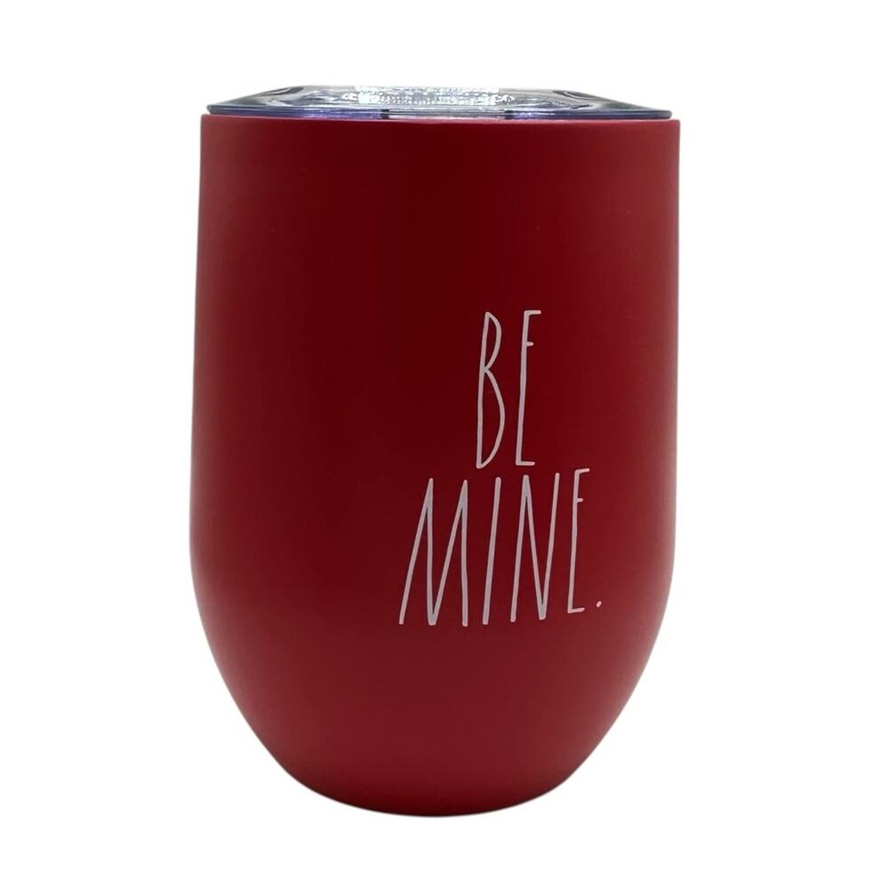 Rae Dunn Be Mine Red Wine Tumbler Valentine's Day Gift NEW